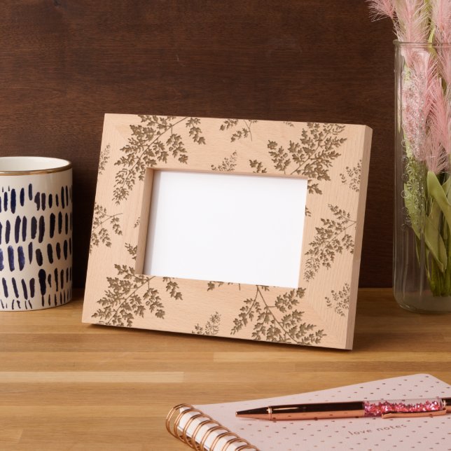 Cadres Gravés Motif de fougère à main (Gauche)