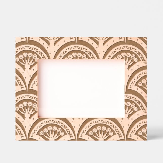 Cadres Gravés Motif en coquille de couleur pastel (Recto)