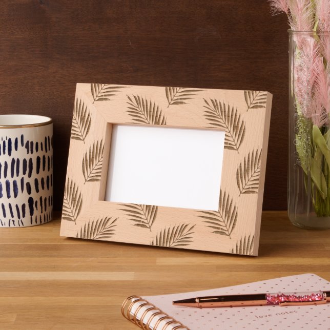 Cadres Gravés Motif Fronds Palm (Gauche)