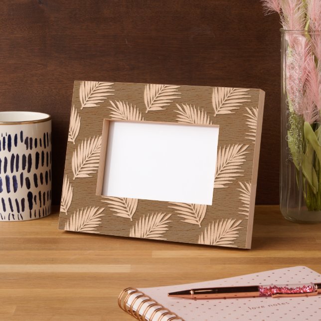 Cadres Gravés Motif Fronds Palm (Gauche)