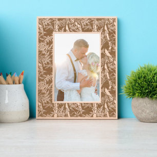 Cadres Gravés Motif japonais de feuillage en bambou