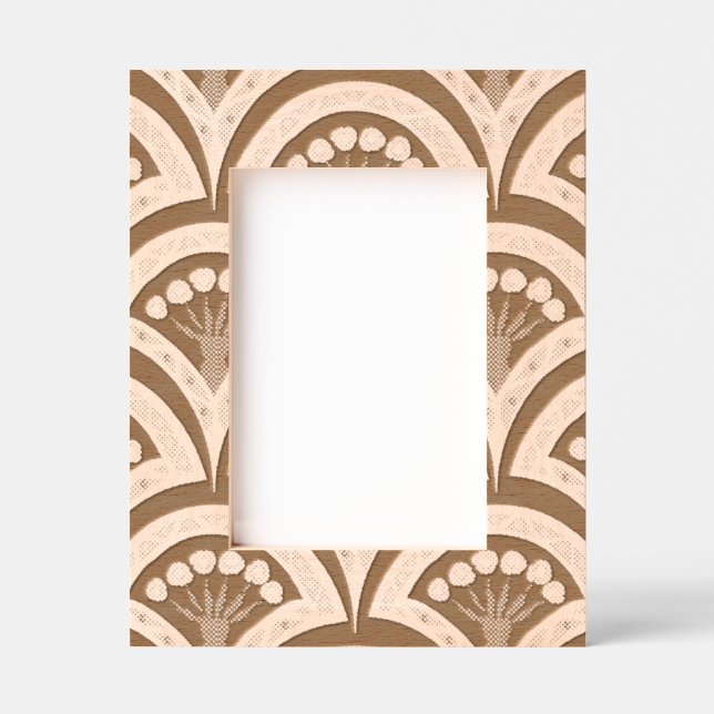 Cadres Gravés motif vert en forme de coque (Recto)