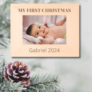 Cadres Gravés Nettoyer Élégant Mon premier Noël