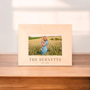 Cadres Gravés Nom de famille élégant