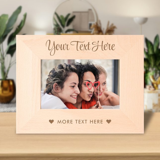 Cadres Gravés Nom personnalisé Cute Texte Typographie Script (Créateur téléchargé)