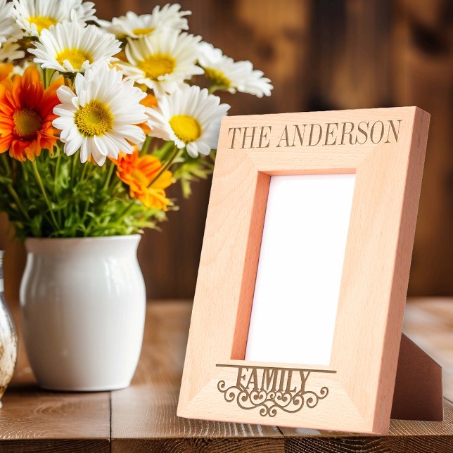Cadres Gravés Nom personnalisé de famille Personnalisé (Créateur téléchargé)