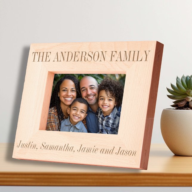 Cadres Gravés Nom personnalisé de famille Personnalisé (Créateur téléchargé)