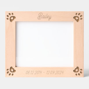 Cadres Gravés Nom personnalisé de l'animal de compagnie Coeurs d