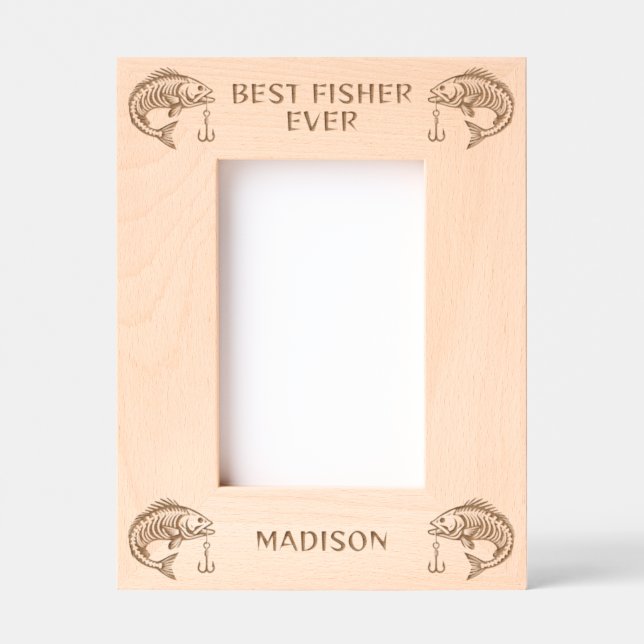 Cadres Gravés Nom personnalisé Fisher (Recto)