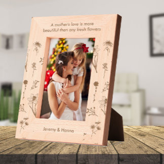 Cadres Gravés Nom personnalisé L'amour de la mère est plus beau