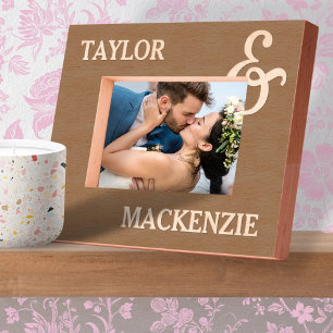 Cadres Gravés Noms de couples et d'amphibiens personnalisés