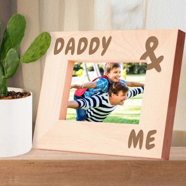 Cadres Gravés Noms personnalisés Big and Bold Daddy and Me (Personalized Names Big and Bold Daddy and Me Etched Frames by Ricaso. Fathers day gift ideas)