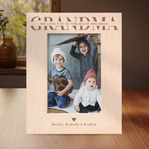 Cadres Gravés Nous vous aimons Grand-mère