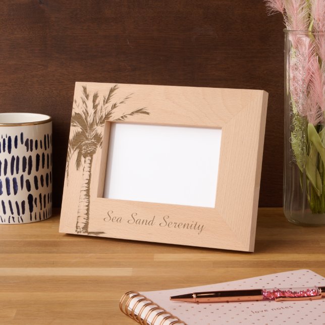 Cadres Gravés Ocean View Beach Serenity (Gauche)