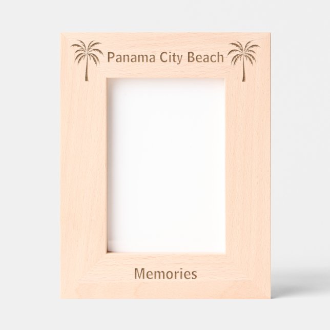 Cadres Gravés Panama City Beach Florida Laser Engraved frame (Recto)