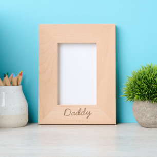 Cadres Gravés Papa   Kids Names Modern Father's Day