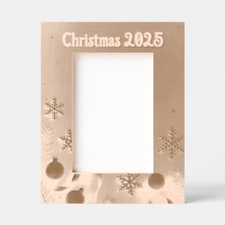 Cadres Gravés Personalize Christmas Laser Etched Picture Frame