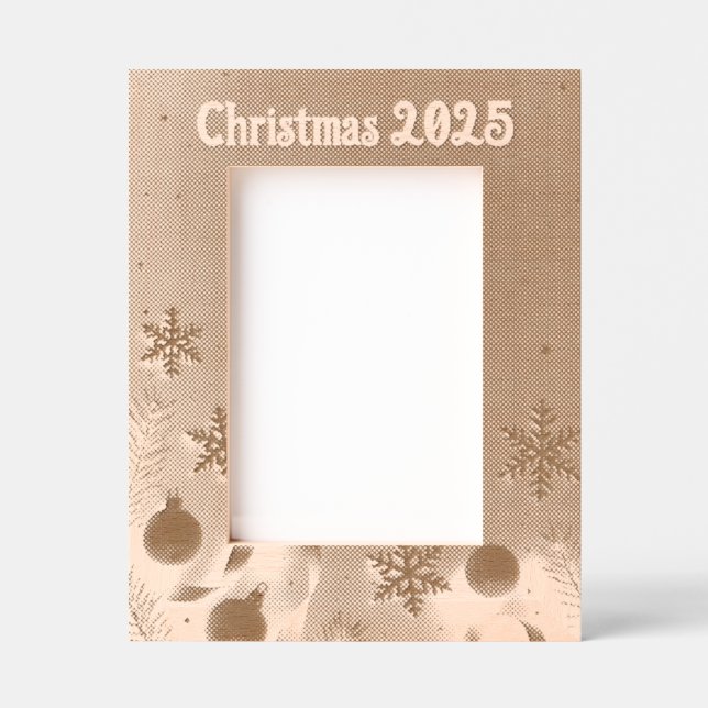 Cadres Gravés Personalize Christmas Laser Etched Picture Frame (Recto)
