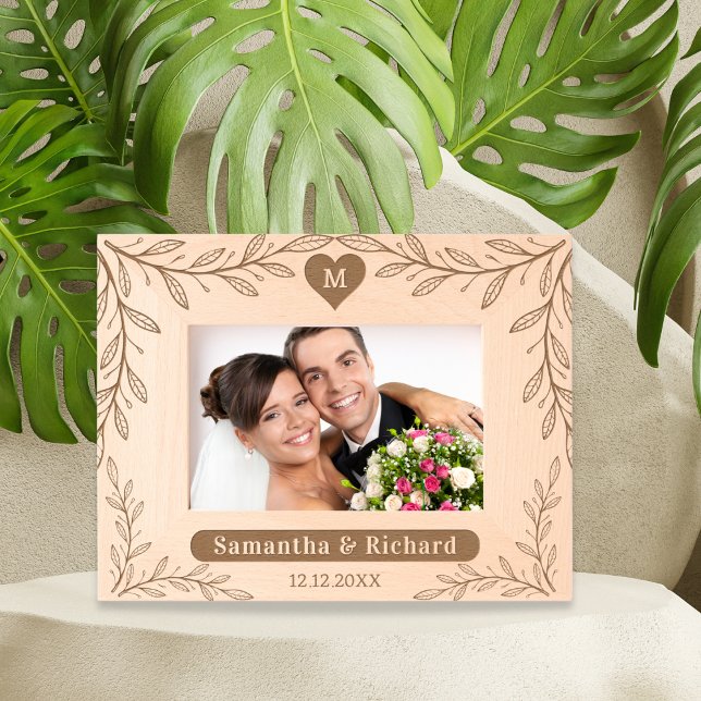 Cadres Gravés Personnalisation des noms de monogrammes Mariage P (Créateur téléchargé)