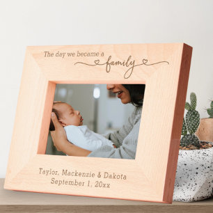 Cadres Gravés Personnalisé Le Jour où nous sommes devenus une ty