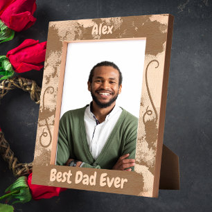 Cadres Gravés Personnalisé Meilleur Papa Jamais Valentines Cadea