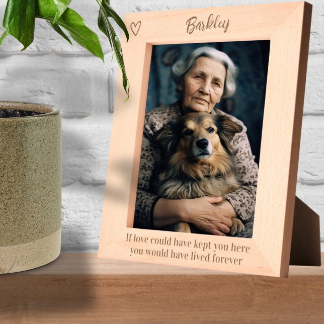 Cadres Gravés Personnalisé Si L'Amour Aurait Pu Vous Garder Ici (Personalized If Love Could Have Kept You Here Etched Frames by Ricaso. Add name to memorial frame)