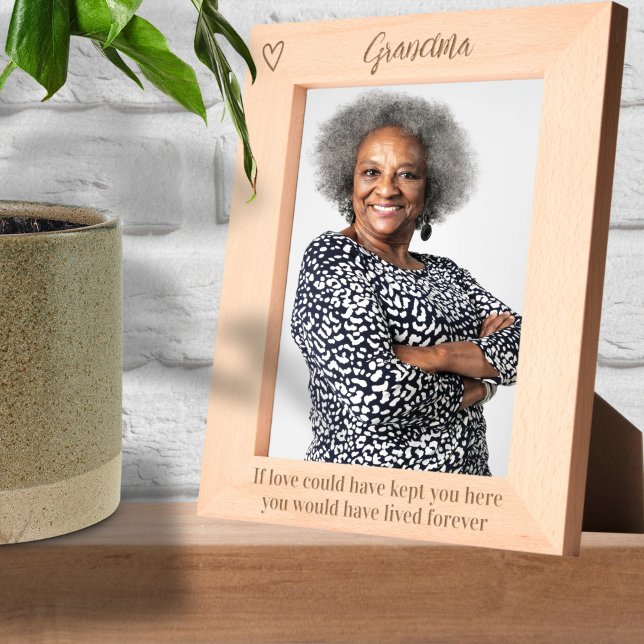 Cadres Gravés Personnalisé Si L'Amour Aurait Pu Vous Garder Ici (Personalized If Love Could Have Kept You Here Etched Frames by Ricaso. Add loved ones name, memorial)