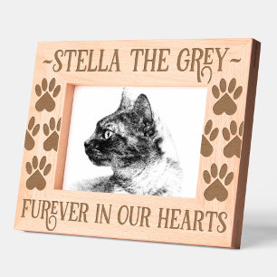 Cadres Gravés Pet Memorial Empreintes de pattes Furever dans nos