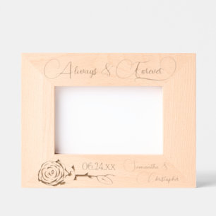 Cadres Gravés Petit Mariage Rose toujours et toujours élégant
