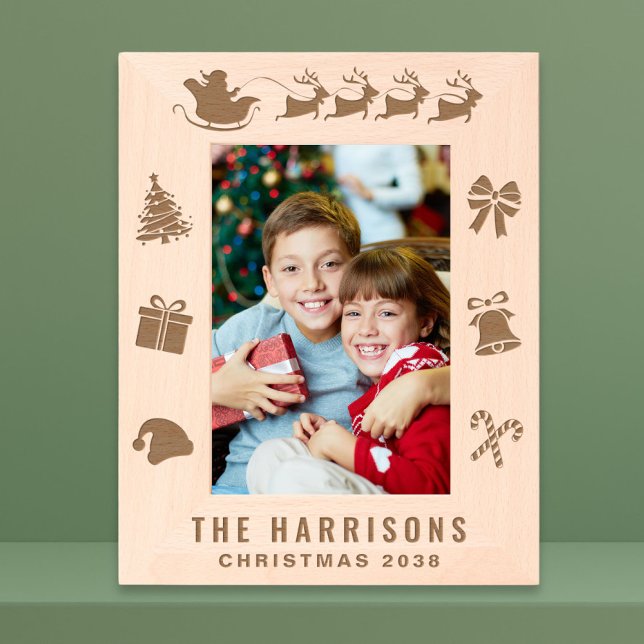 Cadres Gravés Photo famille Noël (Créateur téléchargé)