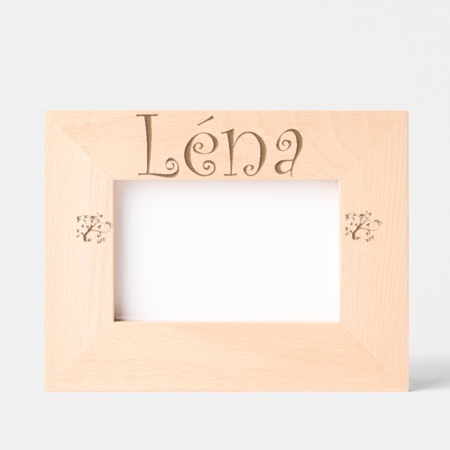 Cadres Gravés Photo frame Léna trendy first name (Recto)