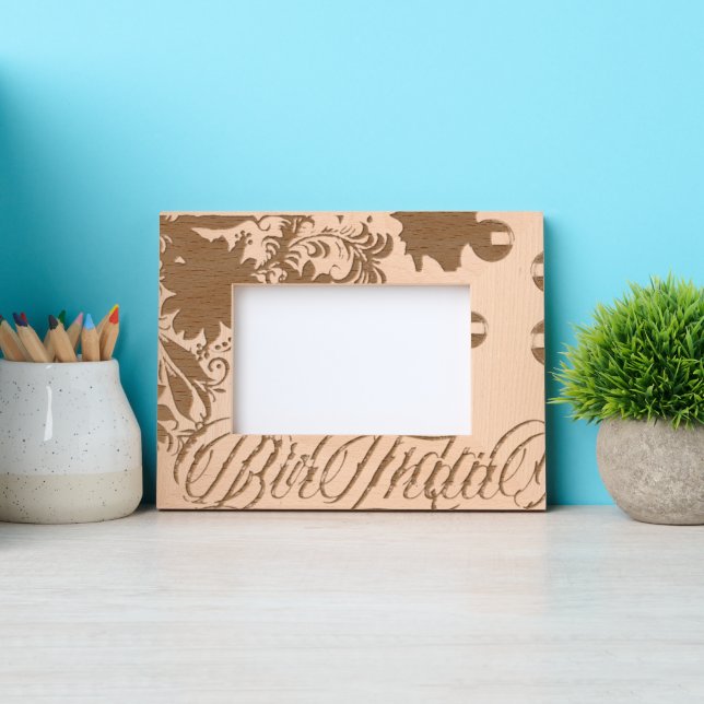 Cadres Gravés Photo gravée personnalisée, image en ARGENT de cad (Recto)