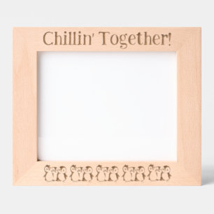 Cadres Gravés Pingouins, Chillin' Together, Paysage 10 x 8"
