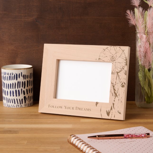 Cadres Gravés Plumes Dream Catcher (Gauche)