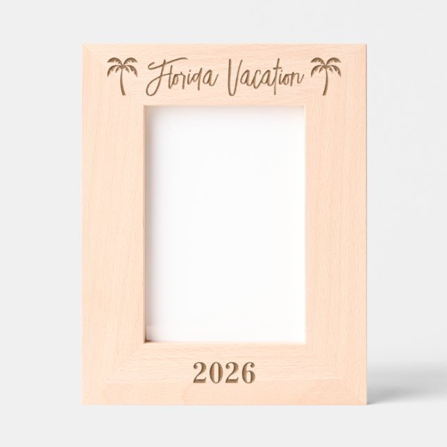 Cadres gravés pour vacances en Floride (Recto)