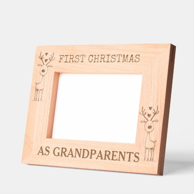 Cadres Gravés Premier Noël, entièrement personnalisable (Gauche)
