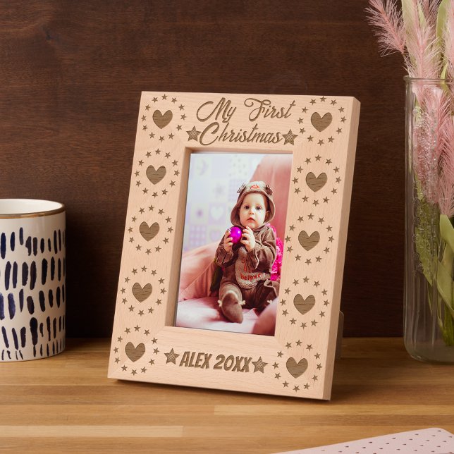 Cadres Gravés Première calligraphie de Noël du bébé (Créateur téléchargé)