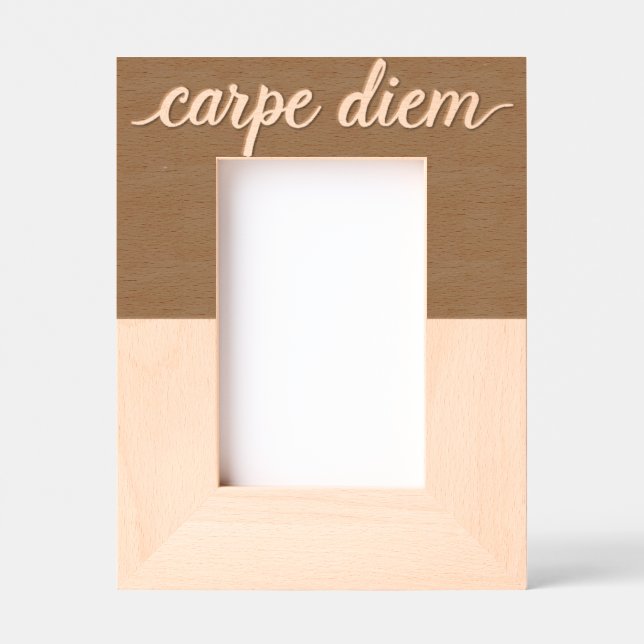 Cadres Gravés Produits avec un design "carpe diem" (Recto)