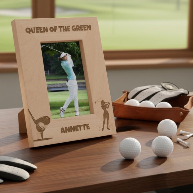 Cadres Gravés Reine de la golfeuse verte féminine (Créateur téléchargé)