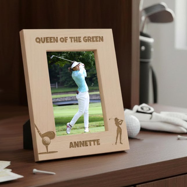 Cadres Gravés Reine de la golfeuse verte féminine (Créateur téléchargé)