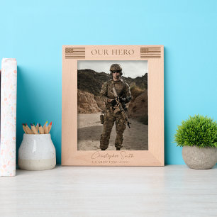 Cadres Gravés retraite militaire personnalisée - Armée, Marine,