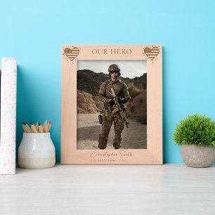 Cadres Gravés retraite militaire personnalisée - Armée, Marine,