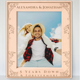 Cadres Gravés Romantic Forevermore Nouvelle mariée Mariage photo