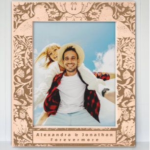 Cadres Gravés Romantique Floral Bird Motif nouveau marié Mariage