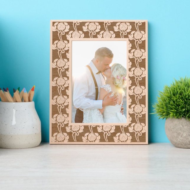 Cadres Gravés Rose Art nouveau Floral & Foliage Motif (Créateur téléchargé)