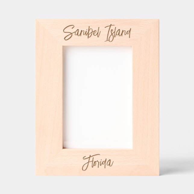 Cadres Gravés Sanibel Island Florida Laser Engraved Frame (Recto)