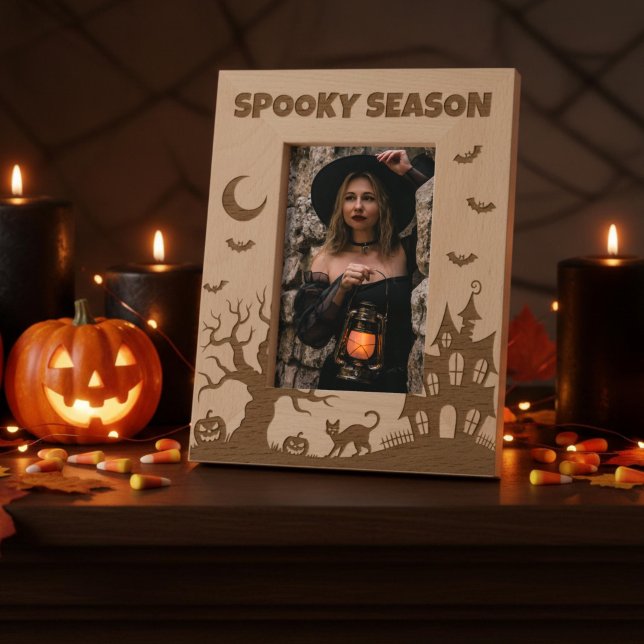 Cadres Gravés Scène d'Halloween de la Saison Effrayante (Créateur téléchargé)
