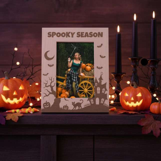 Cadres Gravés Scène d'Halloween de la Saison Effrayante (Créateur téléchargé)
