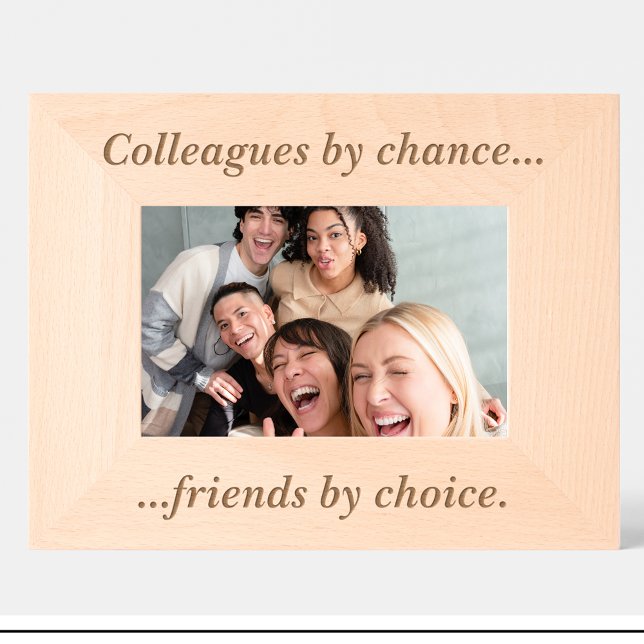 Cadres Gravés Simple Collègue devis Custom Wood Picture Frame (Créateur téléchargé)