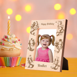 Cadres Gravés Sirène magique sous le cadeau Anniversaire de enfa